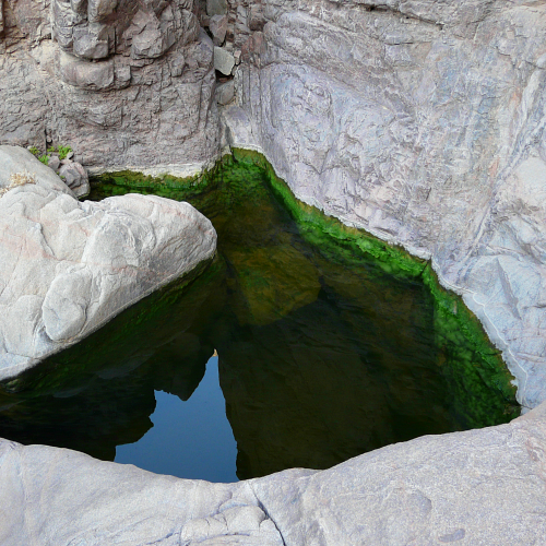 natural mountain basin after rain-sinai